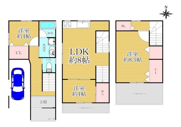 吹田市吹東町の中古一戸建