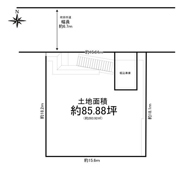 吹田市山田西３丁目の売土地