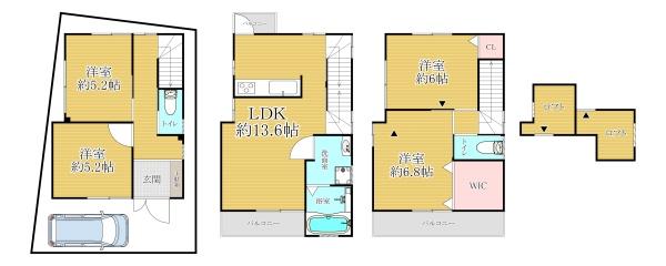 吹田市朝日町の中古一戸建
