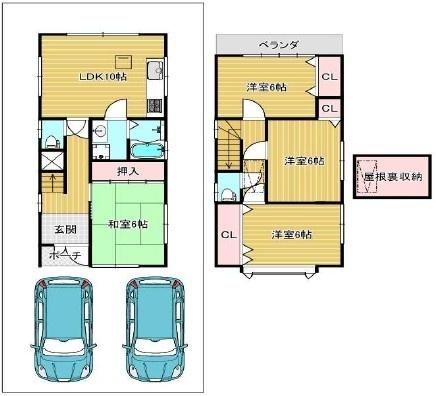 吹田市岸部北３丁目の中古一戸建