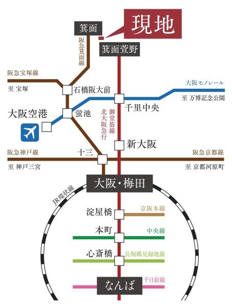 箕面市箕面３丁目の土地