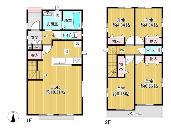 北名古屋市高田寺起返の新築一戸建