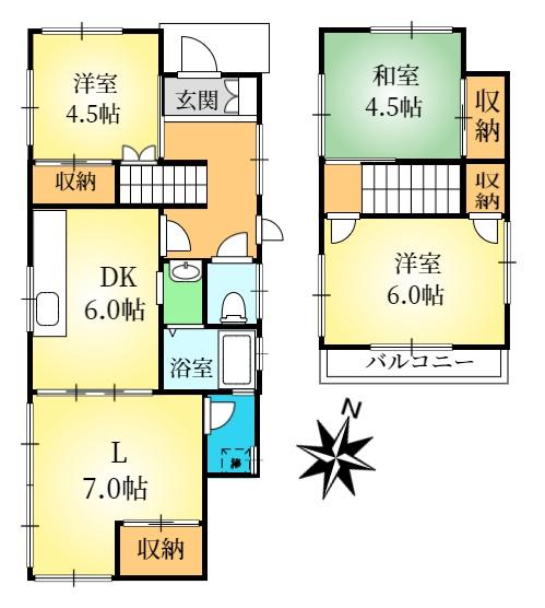 広々とした間取りの明るいお家
