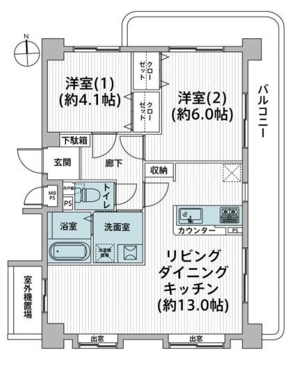 小金井市　マンション　セザール第二武蔵小金井