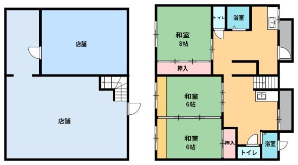 北名古屋市宇福寺天神店舗付戸建