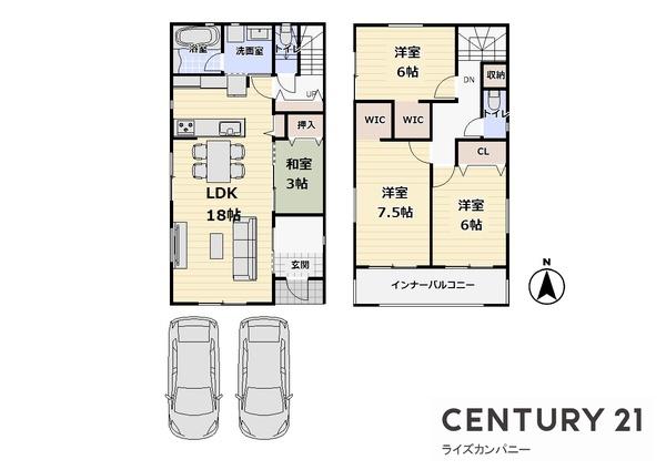 泉佐野市岡本２丁目　新築戸建　２号地
