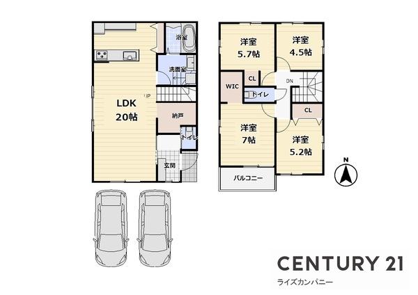 堺市西区家原寺町1丁　新築戸建　３号地