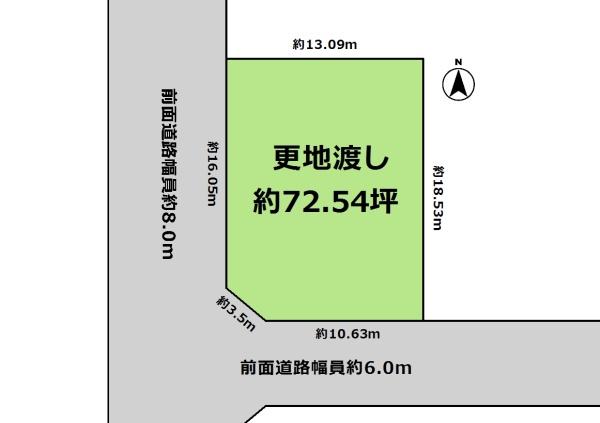 堺市北区長曽根町の土地