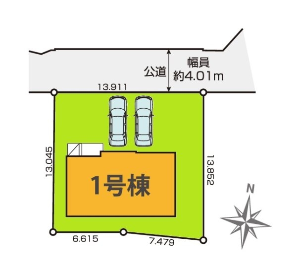 Grace 水戸市平須町 1期 限定1棟!(前面道路含む現地写真)