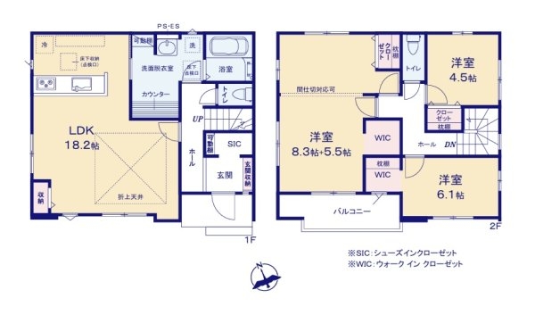 ケイアイフィット 水戸市東台 1期 2(間取り)