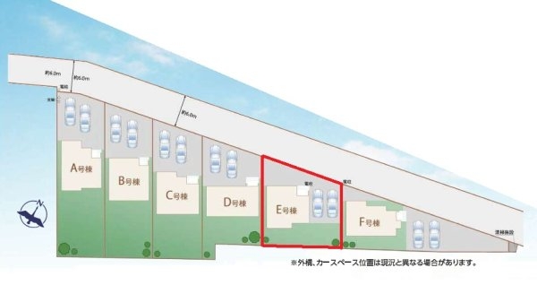 ハートフルタウン　ひたちなか市足崎1474番　E