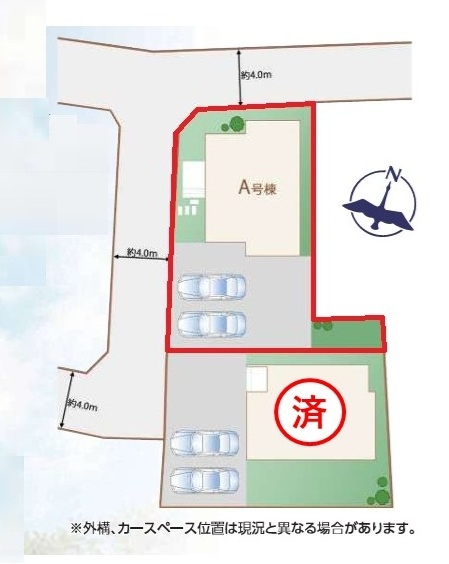 ハートフルタウン　水戸市西原1丁目3636番　A