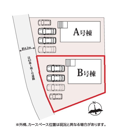 ハートフルタウン　水戸市双葉台2丁目33番　B