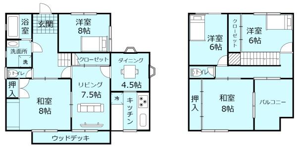奈良市富雄川西１丁目の中古一戸建て