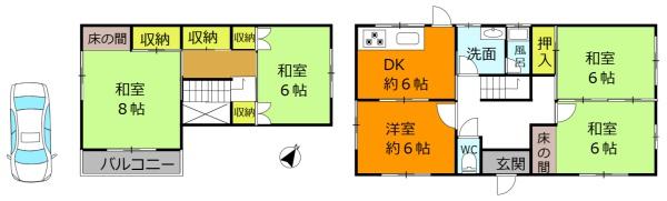香芝市磯壁１丁目の中古一戸建