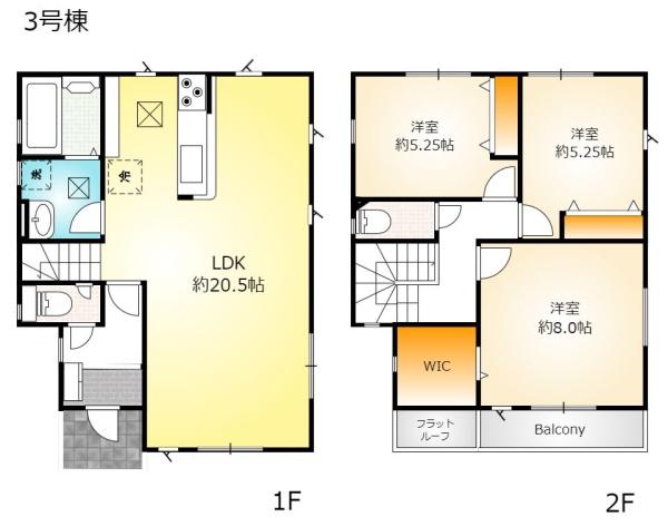 武蔵村山市残堀4丁目　新築分譲住宅　No3【全6棟】