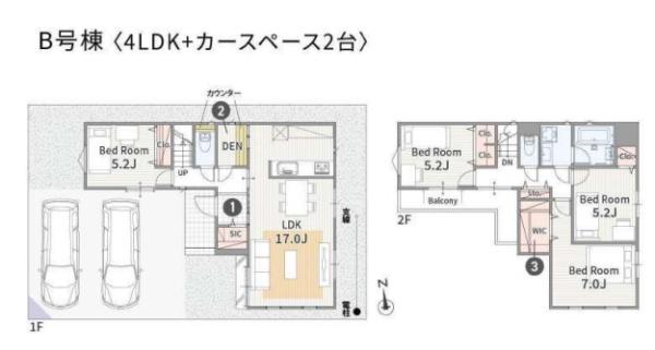 武蔵村山市学園　新築分譲住宅　B号棟【全8棟】