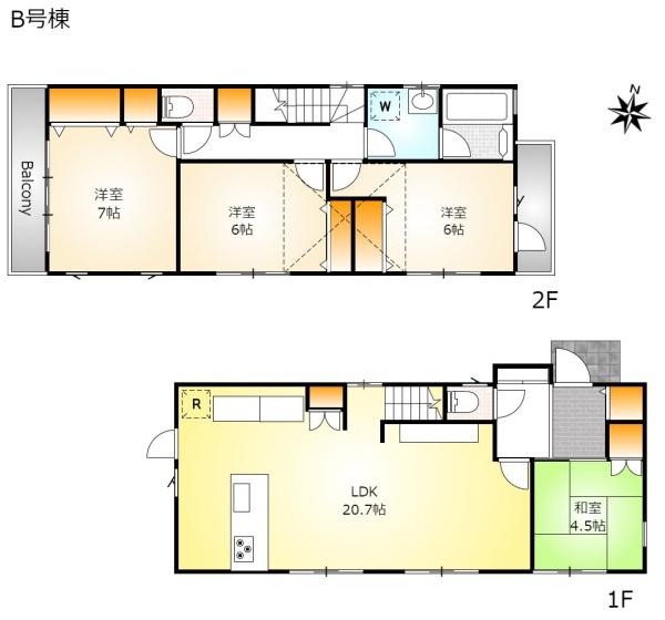 川崎市麻生区五カ田　新築分譲住宅　B号棟【全3棟】