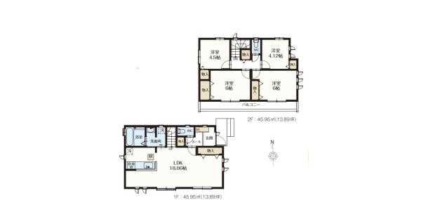 立川市上砂町4丁目　新築分譲住宅　C号棟【全13棟】