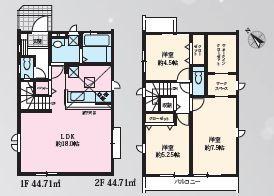 昭島市拝島町　6期　新築分譲住宅　18号棟　【全19棟】
