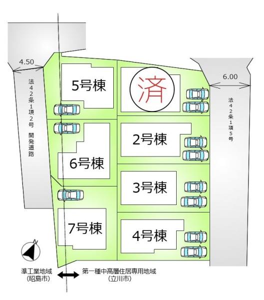 立川市一番町　第3　新築分譲住宅　4号棟【全7棟】