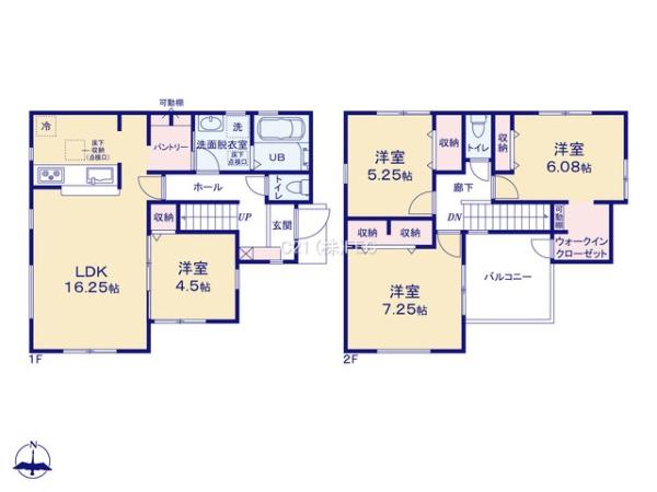 あきる野市野辺　第5期　新築分譲住宅　3号棟【全5棟】