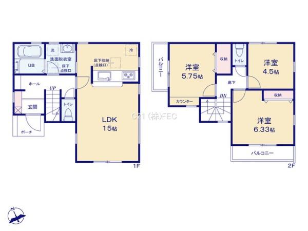 武蔵村山市学園　第2　新築分譲住宅　全1棟