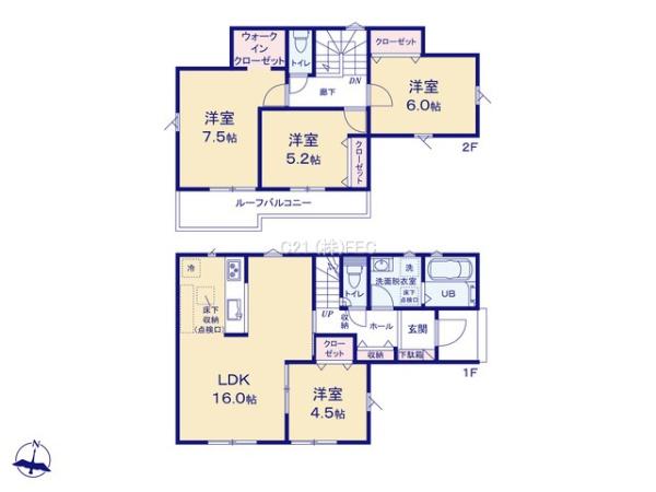 日野市百草　23-2期　新築分譲住宅　3号棟　【全3棟】