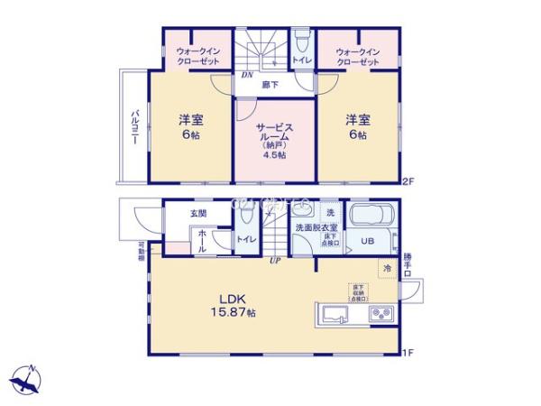 立川市栄町1丁目　第3　新築分譲住宅　2号棟【全2棟】