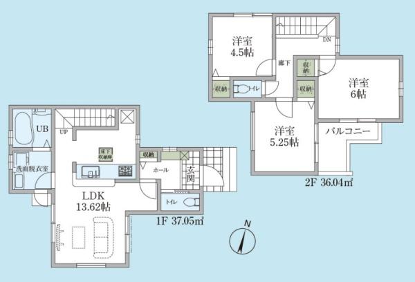 福生市福生　第7　新築分譲住宅　2号棟【全3棟】