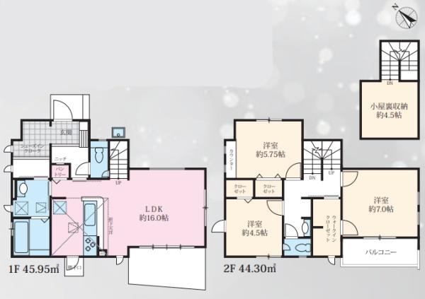 昭島市拝島町5丁目　6期　新築分譲住宅　19号棟【全19棟】