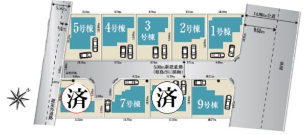 昭島市拝島町5丁目　9期　新築分譲住宅　3号棟【全9棟】