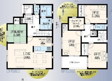 武蔵村山市本町　第13　新築分譲住宅　2号棟【全6棟】