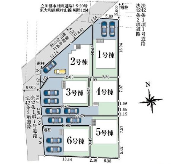 武蔵村山市本町　第13　新築分譲住宅　2号棟【全6棟】