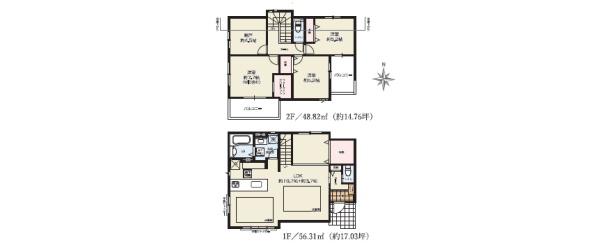 昭島市松原町　1期　新築分譲住宅　2号棟【全2棟】