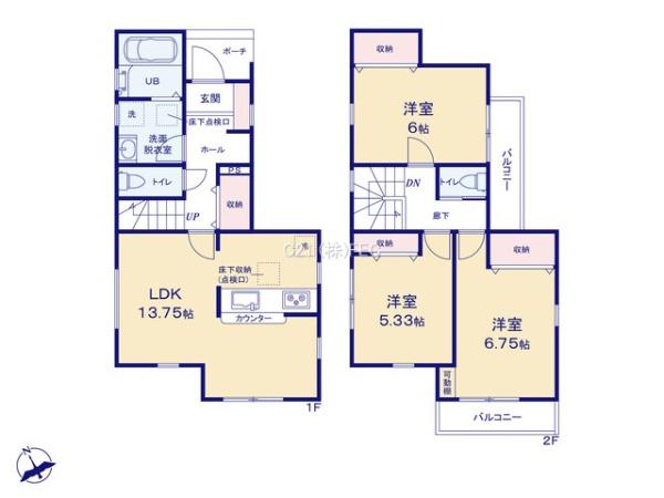 日野市百草　新築分譲住宅　全1棟
