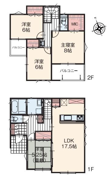 武蔵村山市伊奈平5丁目　新築分譲住宅　2号棟【全2棟】
