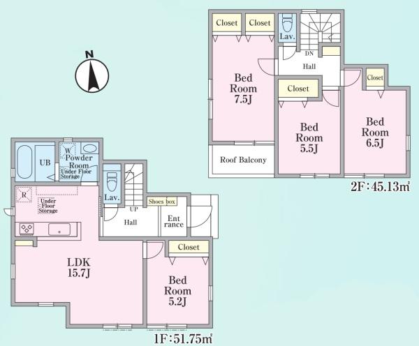 あきる野市牛沼　24-1期　新築分譲住宅　2号棟【全2棟】