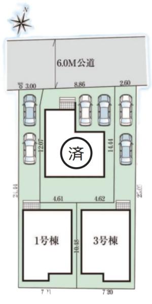 日野市多摩平6丁目　8期　新築分譲住宅　1号棟【全3棟】