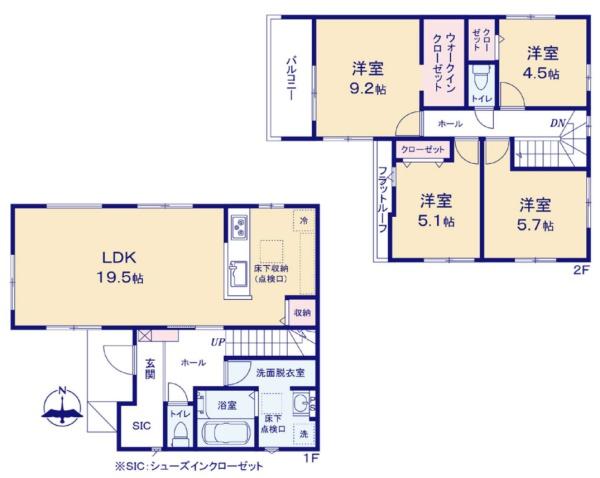 立川市砂川町6丁目　12期　新築分譲住宅　2号棟【全2棟】