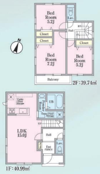 あきる野市野辺　24-1期　新築分譲住宅　3号棟【全5棟】