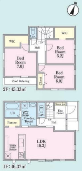 あきる野市野辺　24-1期　新築分譲住宅　5号棟【全5棟】