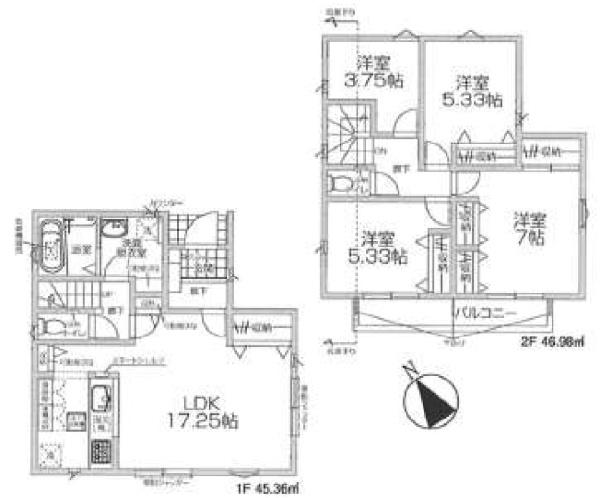 羽村市羽加美3丁目　1期　新築分譲住宅　4号棟【全9棟】