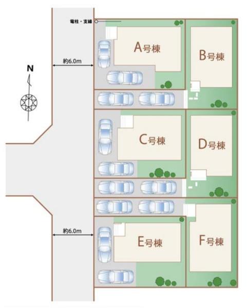 あきる野市秋留3丁目　新築分譲住宅　A号棟【全6棟】