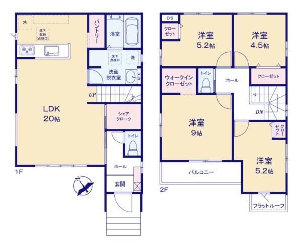 福生市南田園3丁目　6期　新築分譲住宅　全1棟