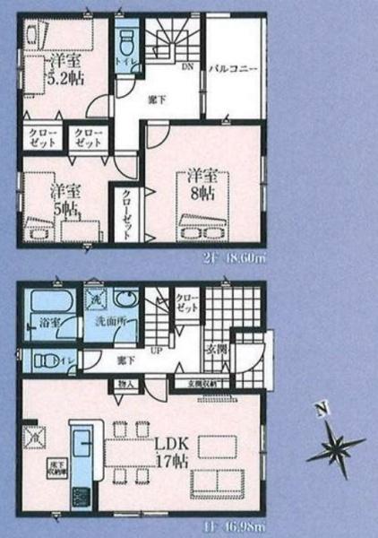 武蔵村山市中原4丁目　第7　新築分譲住宅　6号棟【全9棟】