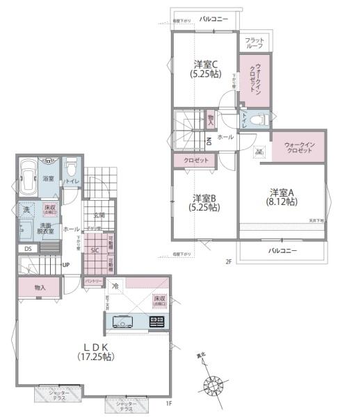 昭島市昭和町3丁目　67期　新築分譲住宅　全1棟