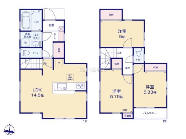 昭島市中神町2丁目 新築分譲住宅 全1棟