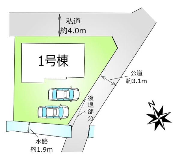 日野市新井1丁目 新築分譲住宅 全1棟(区画図)