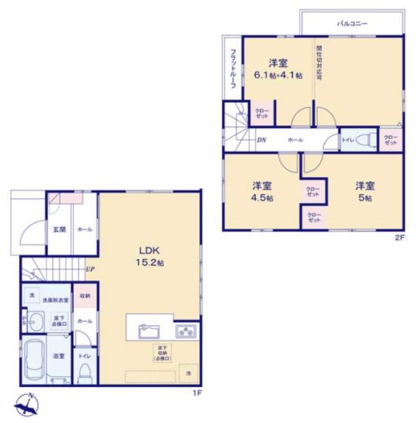 福生市熊川 1期 新築分譲住宅 3号棟【全3棟】
